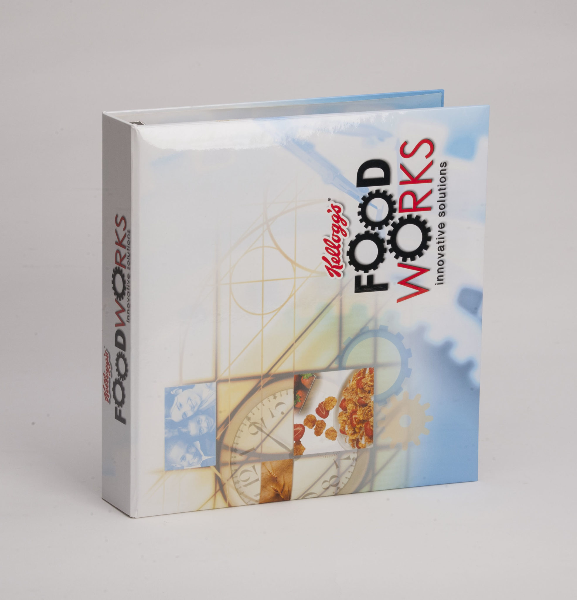 Custom Full-Color Case Wrap 3 Ring Binder Kellogg's Food Works